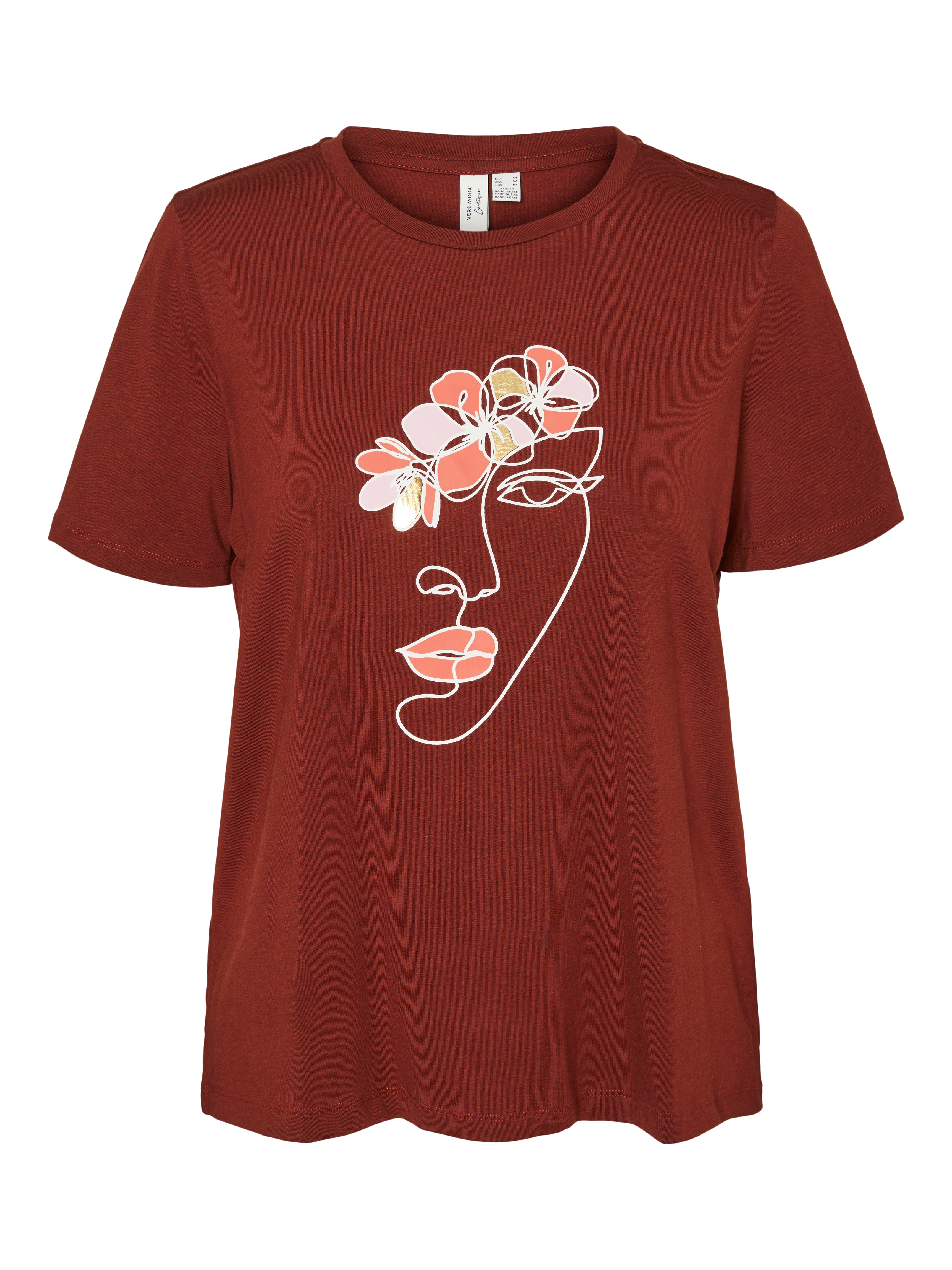 VMMACKENZI T-Shirt | Dunkelbraun | Vero Moda®