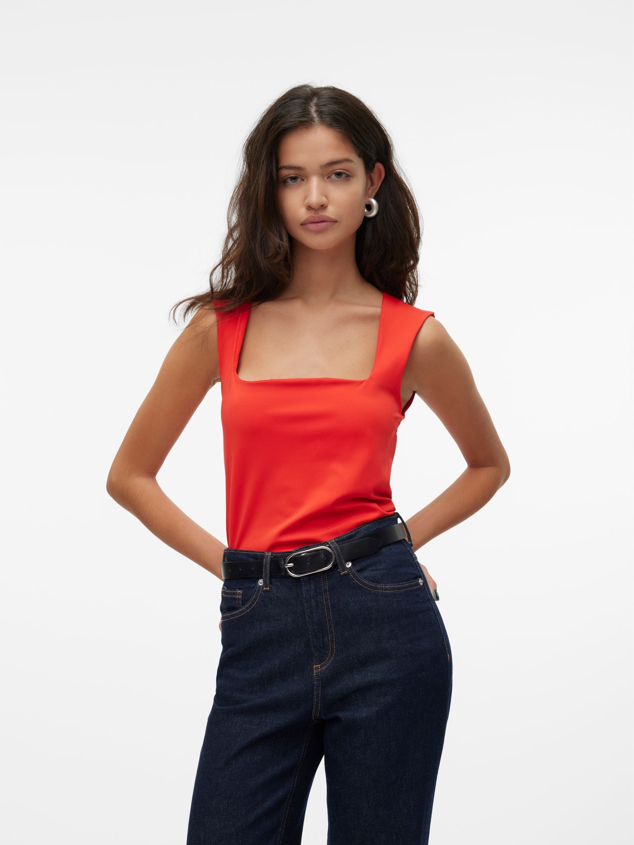 Vero Moda VMMILLION Top -Tomato - 10312751