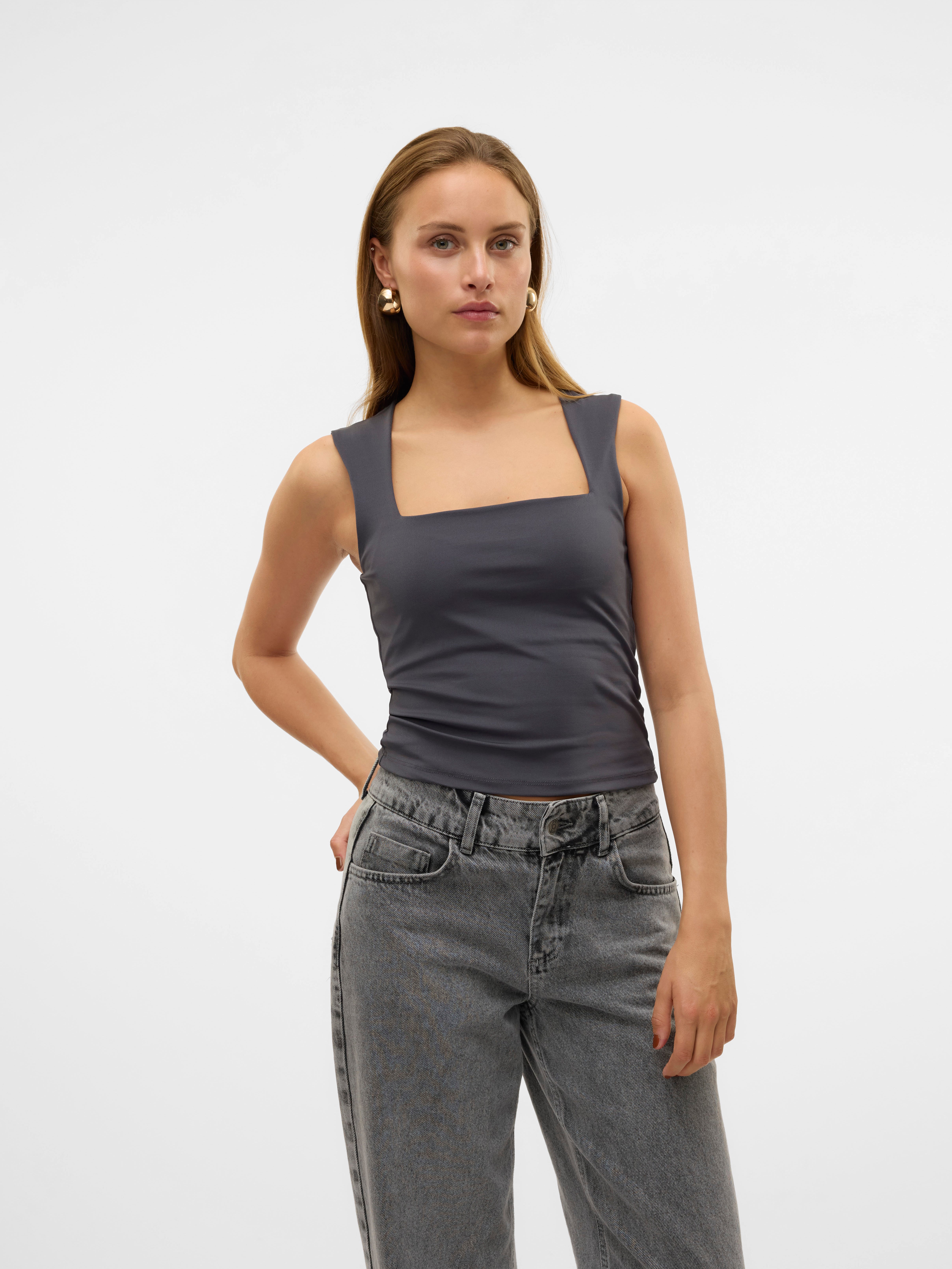 VMMILLION Top | Dunkelgrau | Vero Moda®