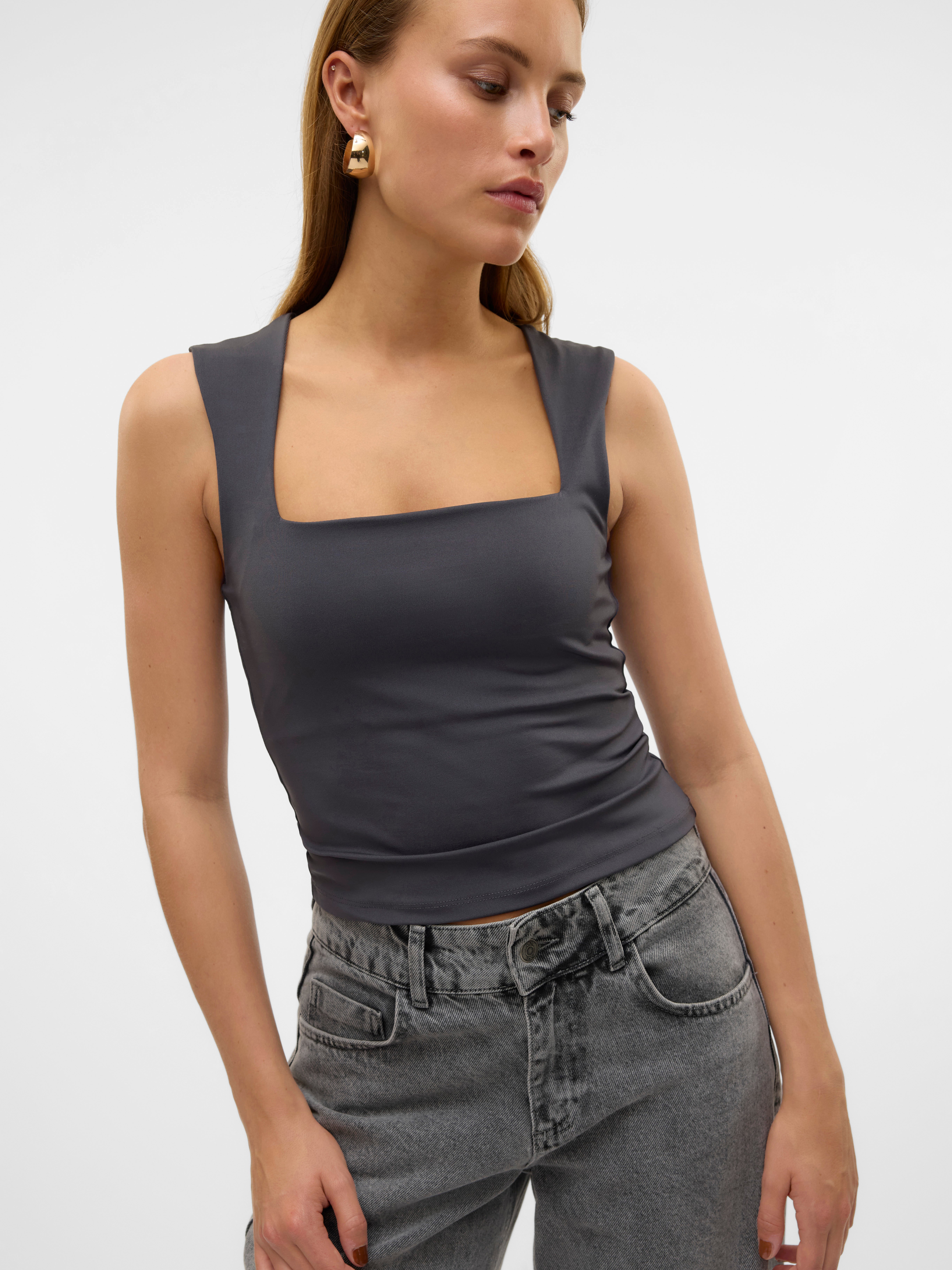 VMMILLION Top | Dunkelgrau | Vero Moda®
