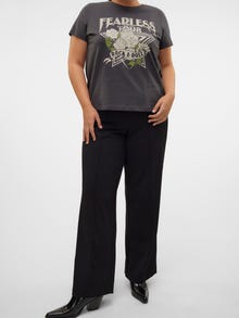 Vero Moda VMCBECKY Vysoký pas Kalhoty -Black - 10312762