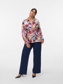 Vero Moda VMCBECKY Aukštas juosmuo Kelnės -Navy Blazer - 10312762