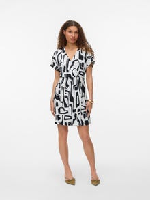 Vero Moda VMMERVE Trumpa suknelė -Black - 10312778