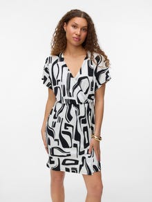 Vero Moda VMMERVE Trumpa suknelė -Black - 10312778