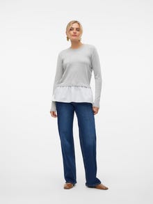 Vero Moda VMJOSE Neulepuserot -Light Grey Melange - 10312843