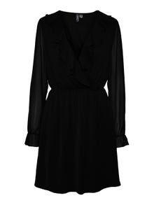 Vero Moda VMHILDA Kort klänning -Black - 10312905