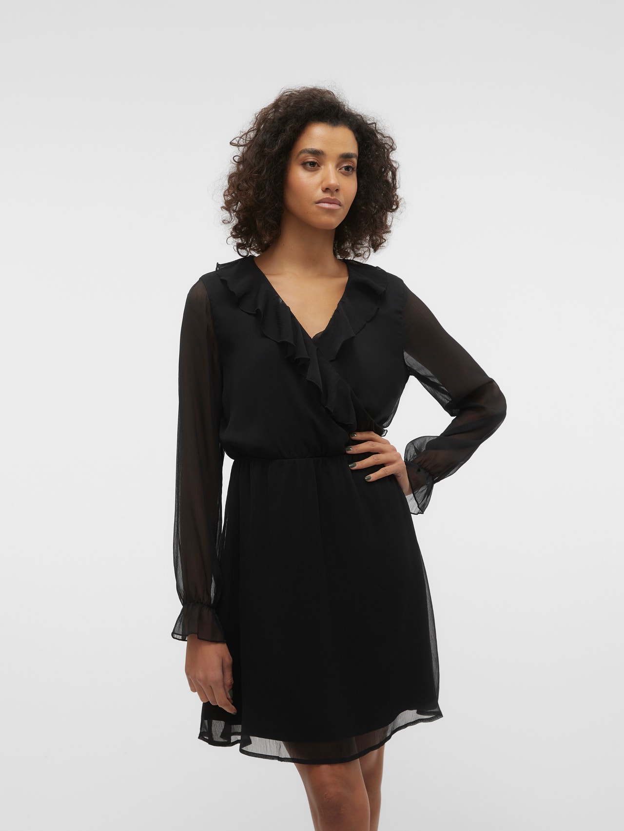 Vero Moda VMHILDA Kort kjole -Black - 10312905