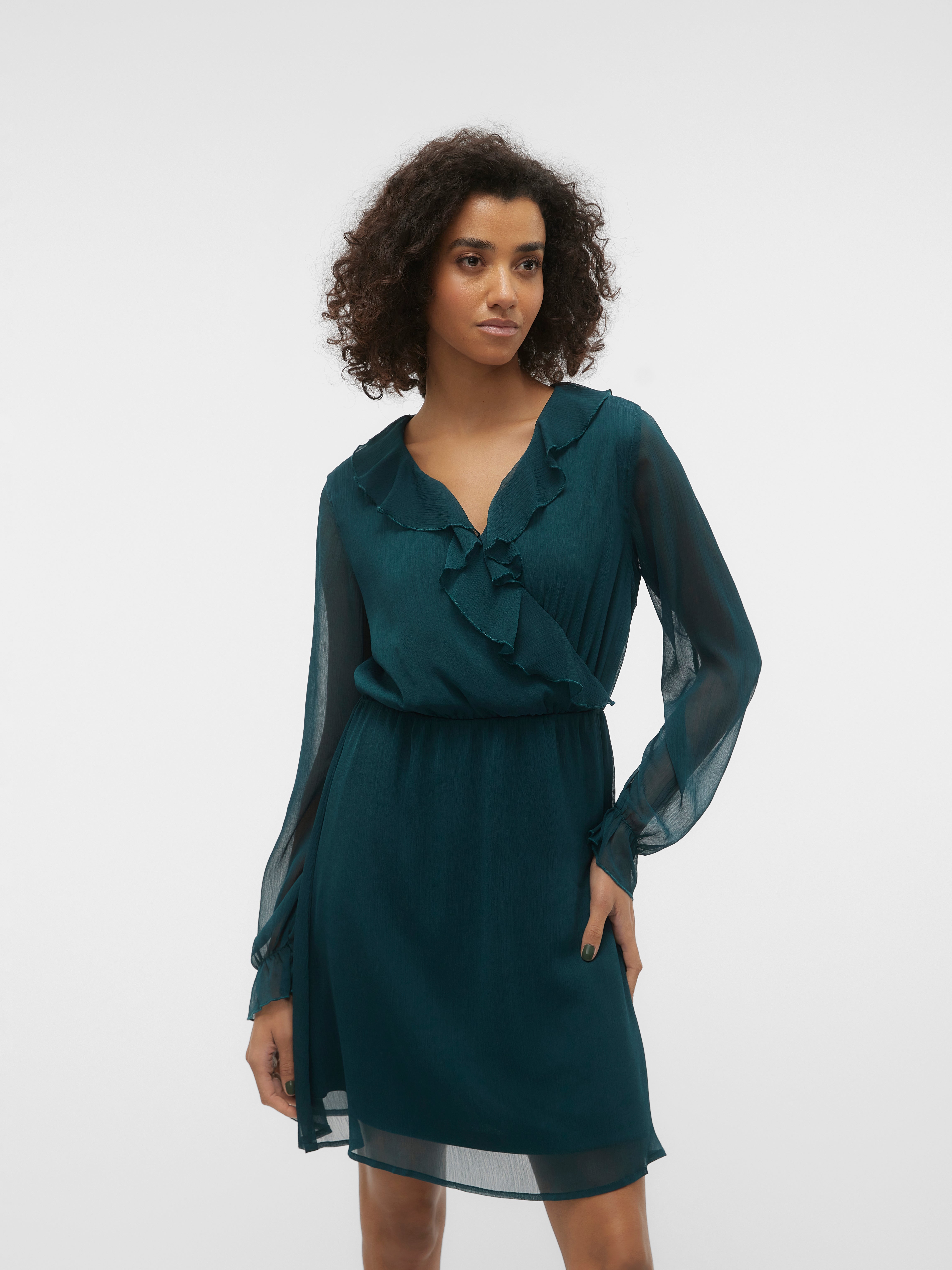 Robe discount courte turquoise