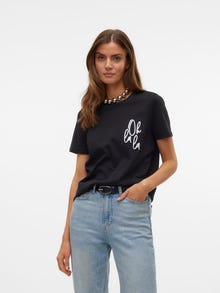 Vero Moda VMLINE T-Shirt -Black - 10312912