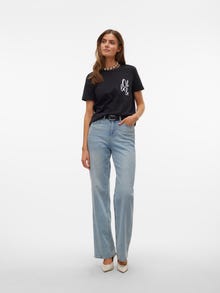 Vero Moda VMLINE T-shirts -Black - 10312912