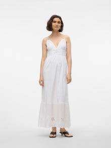 Vero Moda VMNIGELLA Długa sukienka -Bright White - 10312930