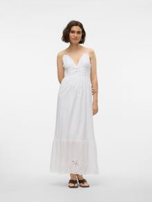Vero Moda VMNIGELLA Robe longue -Bright White - 10312930
