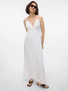 Vero Moda VMNIGELLA Long dress -Bright White - 10312930