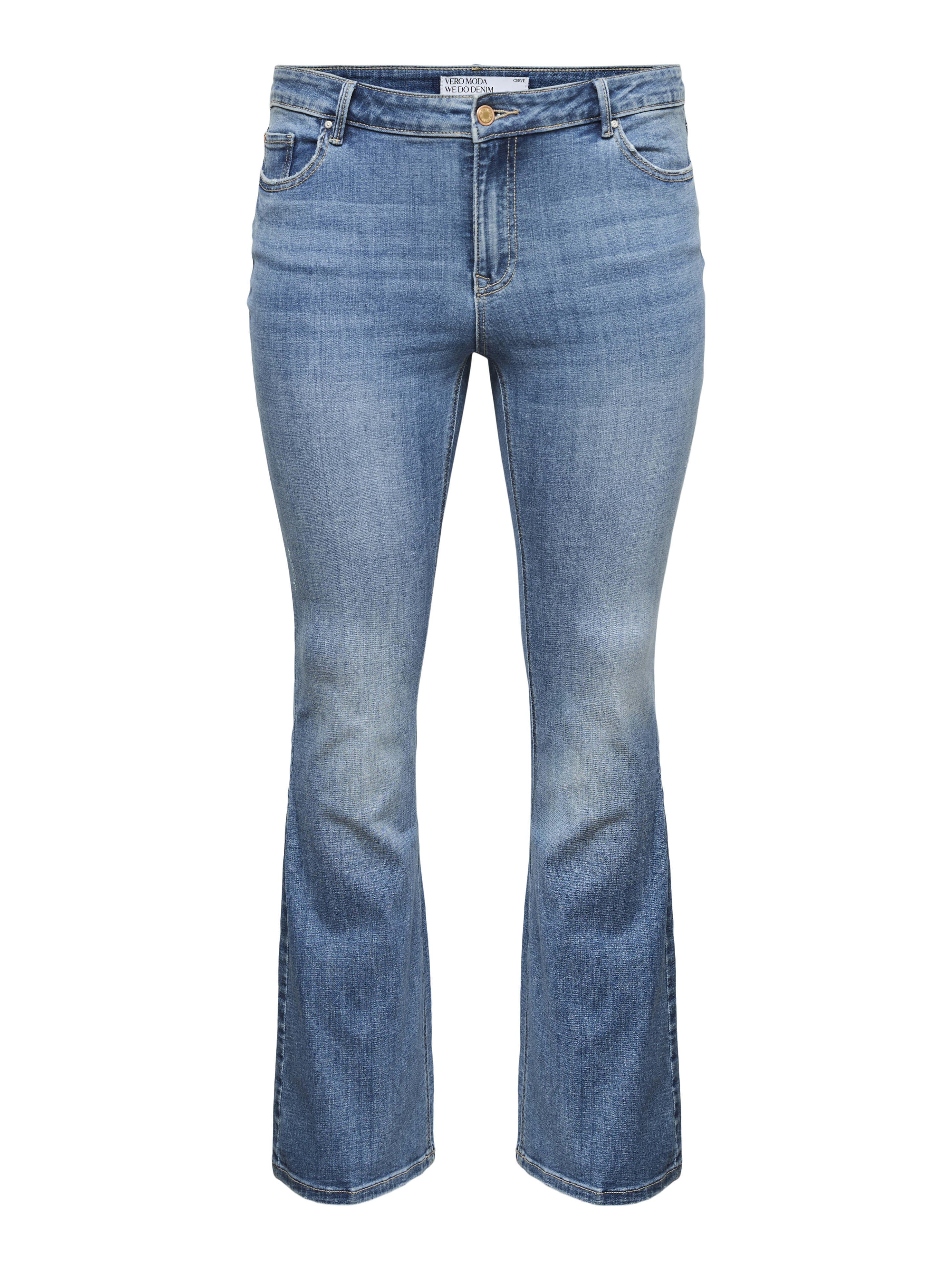 VERO MODA Jeans Donna Kick Flared Fit – Vita Media, Aderenti E Svasati, Lunghezza Alla Caviglia - 4
