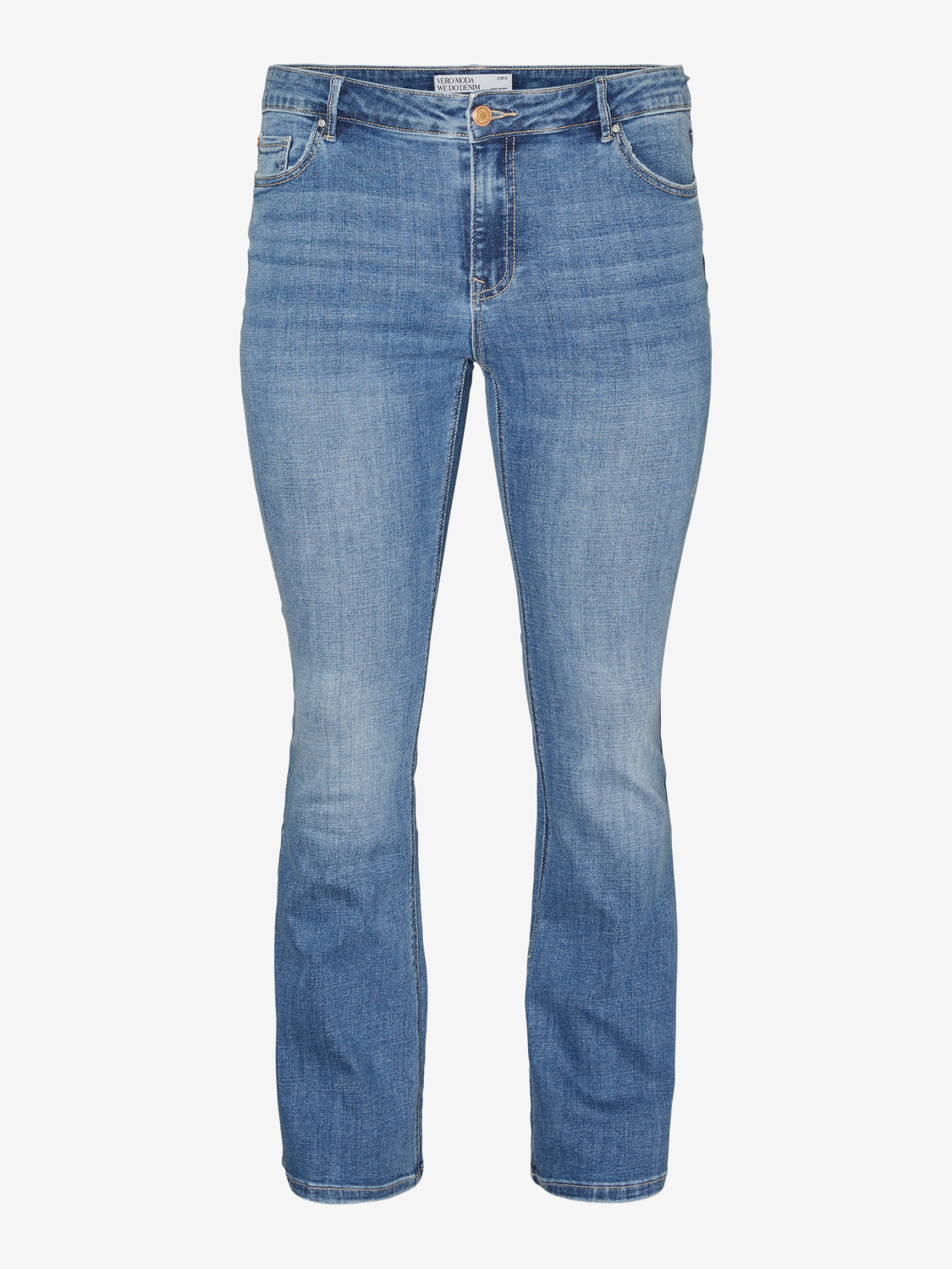 Vero Moda VMCFLASH Krój flared Jeans -Medium Blue Denim - 10312950