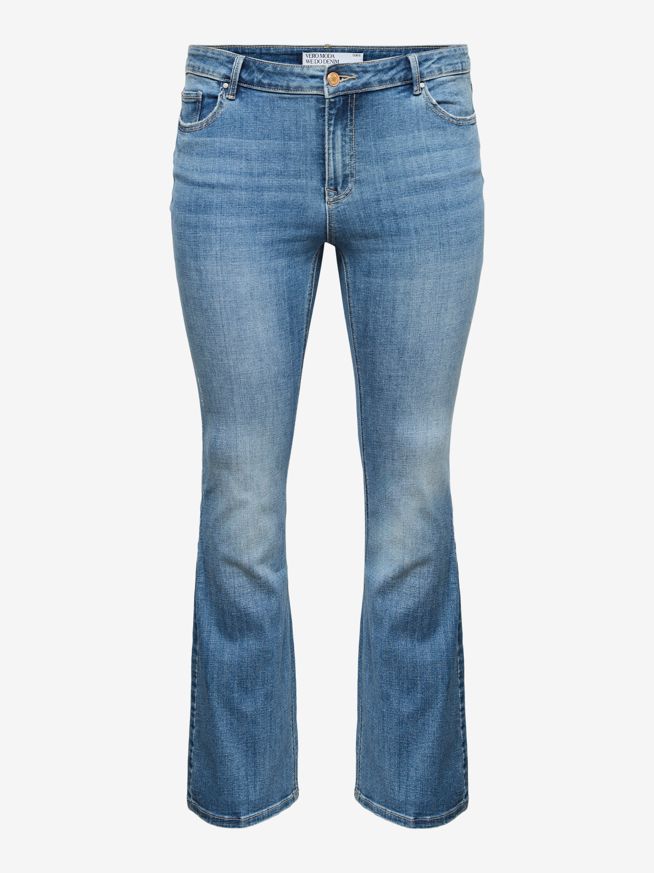 Vero Moda Alt laienev lõige Keskmine värvel Vormikas Teksad -Medium Blue Denim - 10312950