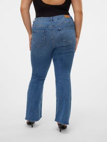 Vero Moda VMCFLASH Mid rise Flared fit Jeans -Medium Blue Denim - 10312950