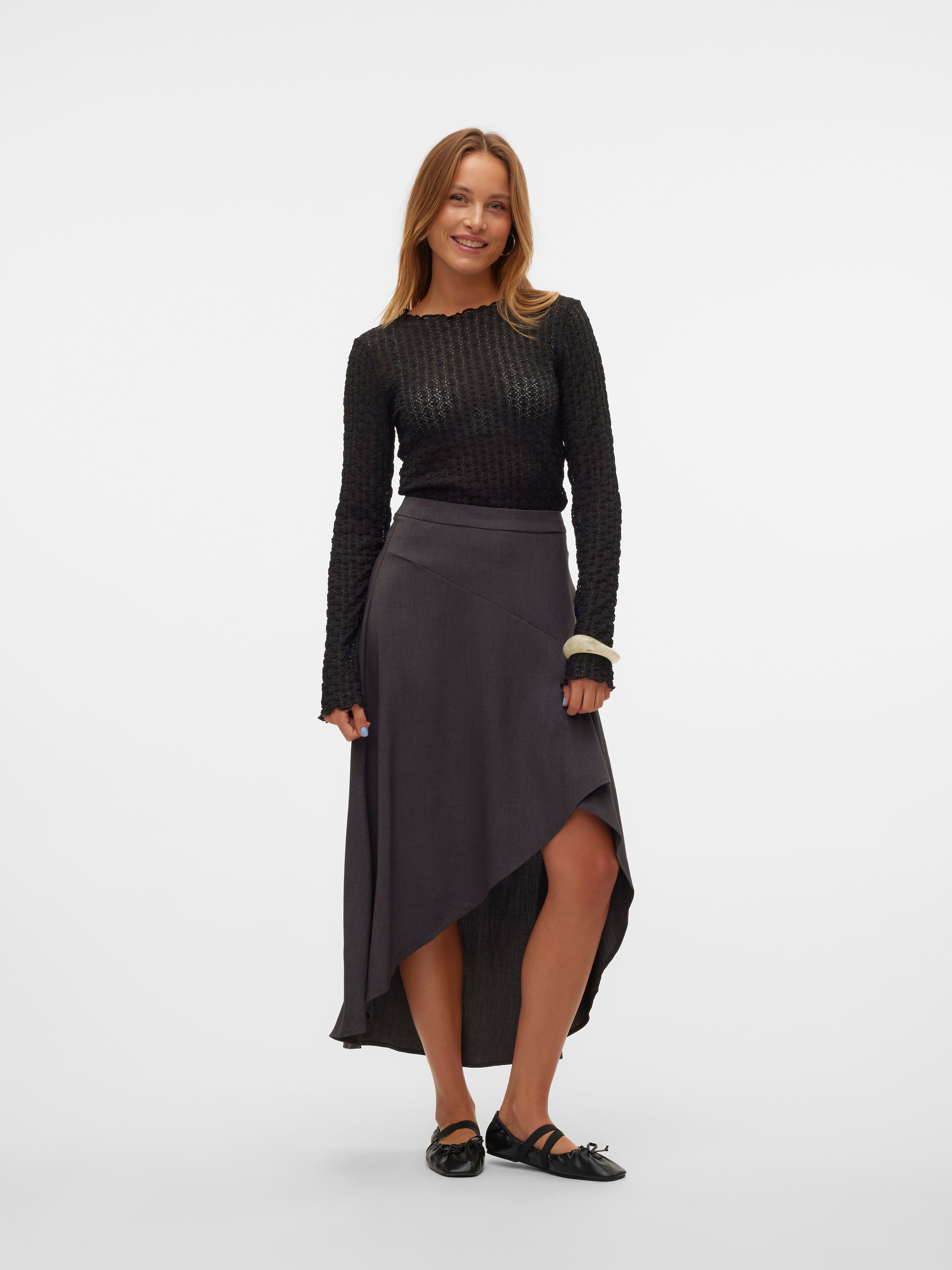 VMINA High waist Long Skirt