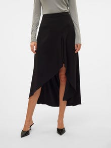 Vero Moda VMINA Wysoka talia Długa spódnica -Black - 10312951