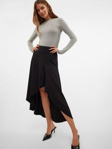 Vero Moda VMINA Wysoka talia Długa spódnica -Black - 10312951