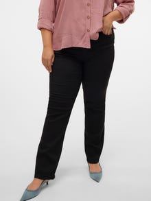 Vero Moda VMCFLASH Taille moyenne Straight Fit Jeans -Black - 10312952
