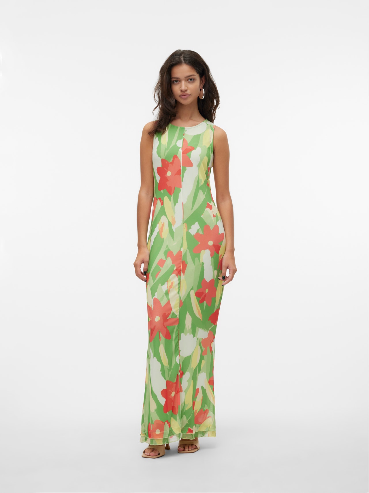Vero Moda VMLAURA Lang kjole -Jade Lime - 10312957