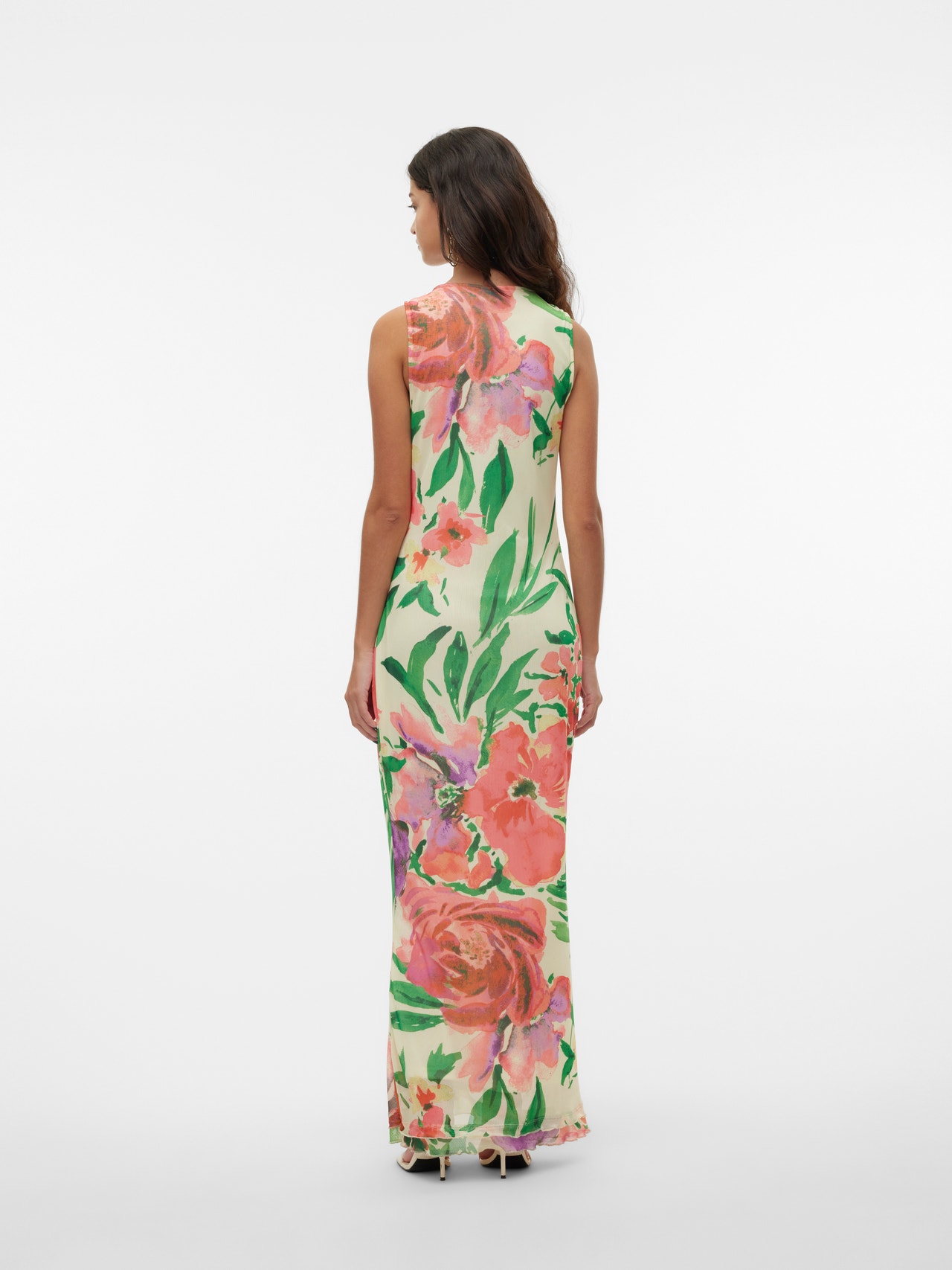 Vero Moda VMLAURA Lang kjole -Summer Fig - 10312957