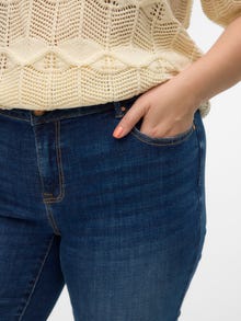 Vero Moda VMCFLASH Średni stan Krój prosty Jeans -Dark Blue Denim - 10312958