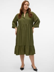 Vero Moda VMCMELONEY Sukienka midi -Cypress - 10312985