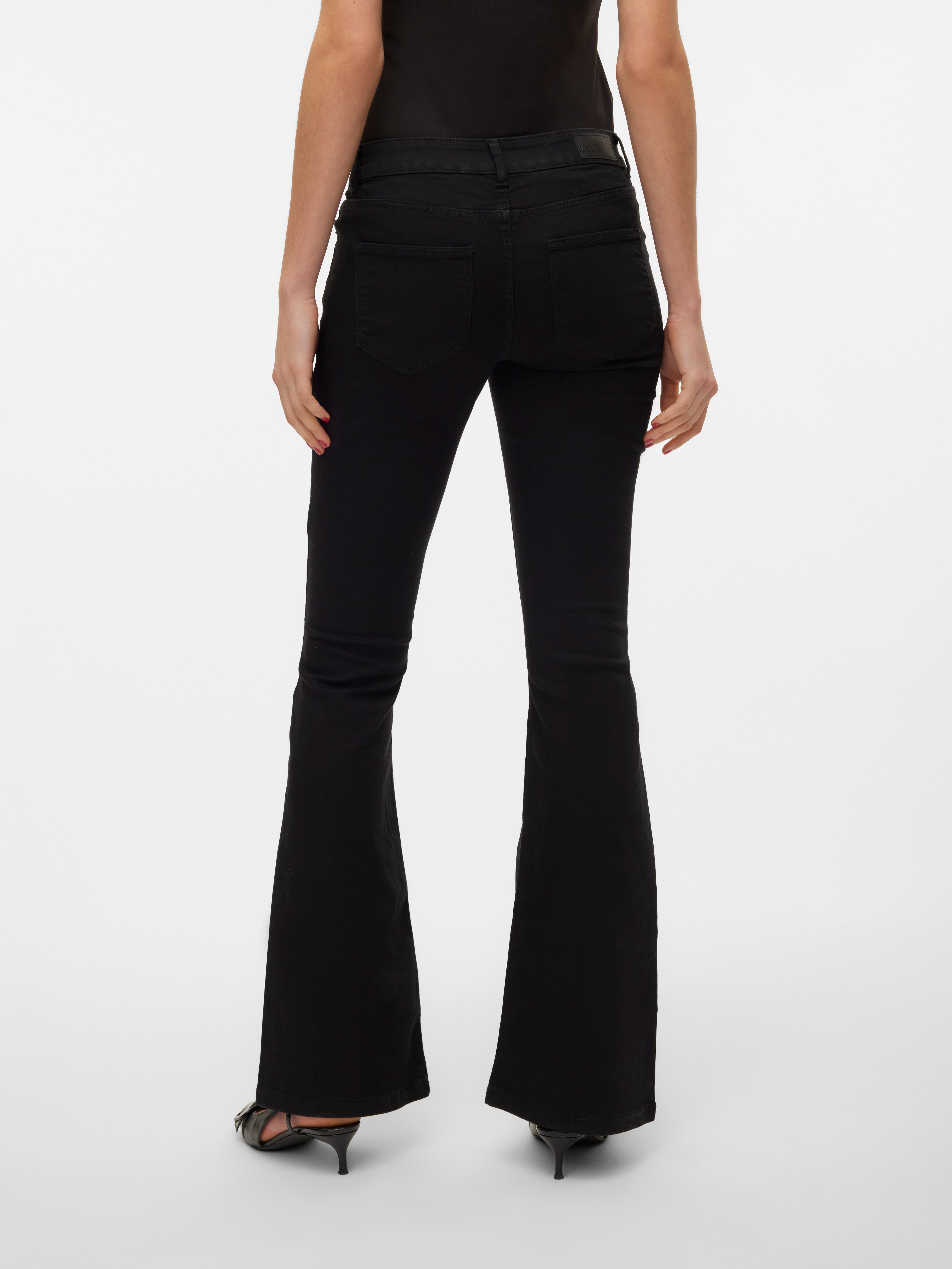 Low rise black flare hot sale jeans