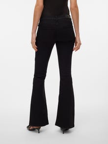 Vero Moda VMSIGI Utsvängd passform Jeans -Black Denim - 10313051