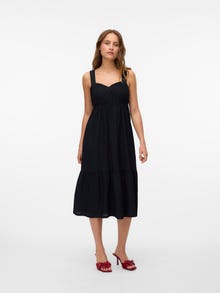 Vero Moda VMULRIKKE Midi kleita -Black - 10313062