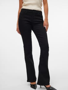 Vero Moda VMELLY Vita media Flared Fit Jeans -Black - 10313109