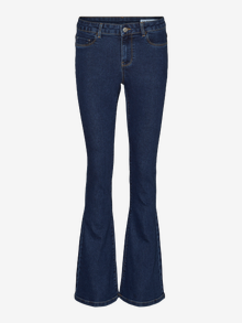 Vero Moda VMELLY Talle medio Corte flared Vaqueros -Dark Blue Denim - 10313111