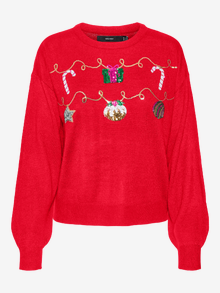 Vero Moda VMNEWGARLAND Trøje -Chinese Red - 10313195