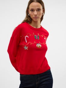 Vero Moda VMNEWGARLAND Trøje -Chinese Red - 10313195