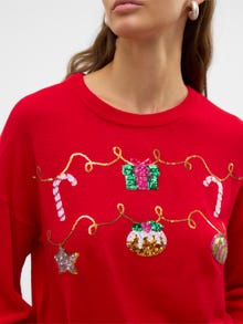 Vero Moda VMNEWGARLAND Trøje -Chinese Red - 10313195