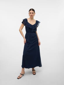 Vero Moda VMWONDA Langes Kleid -Navy Blazer - 10313260