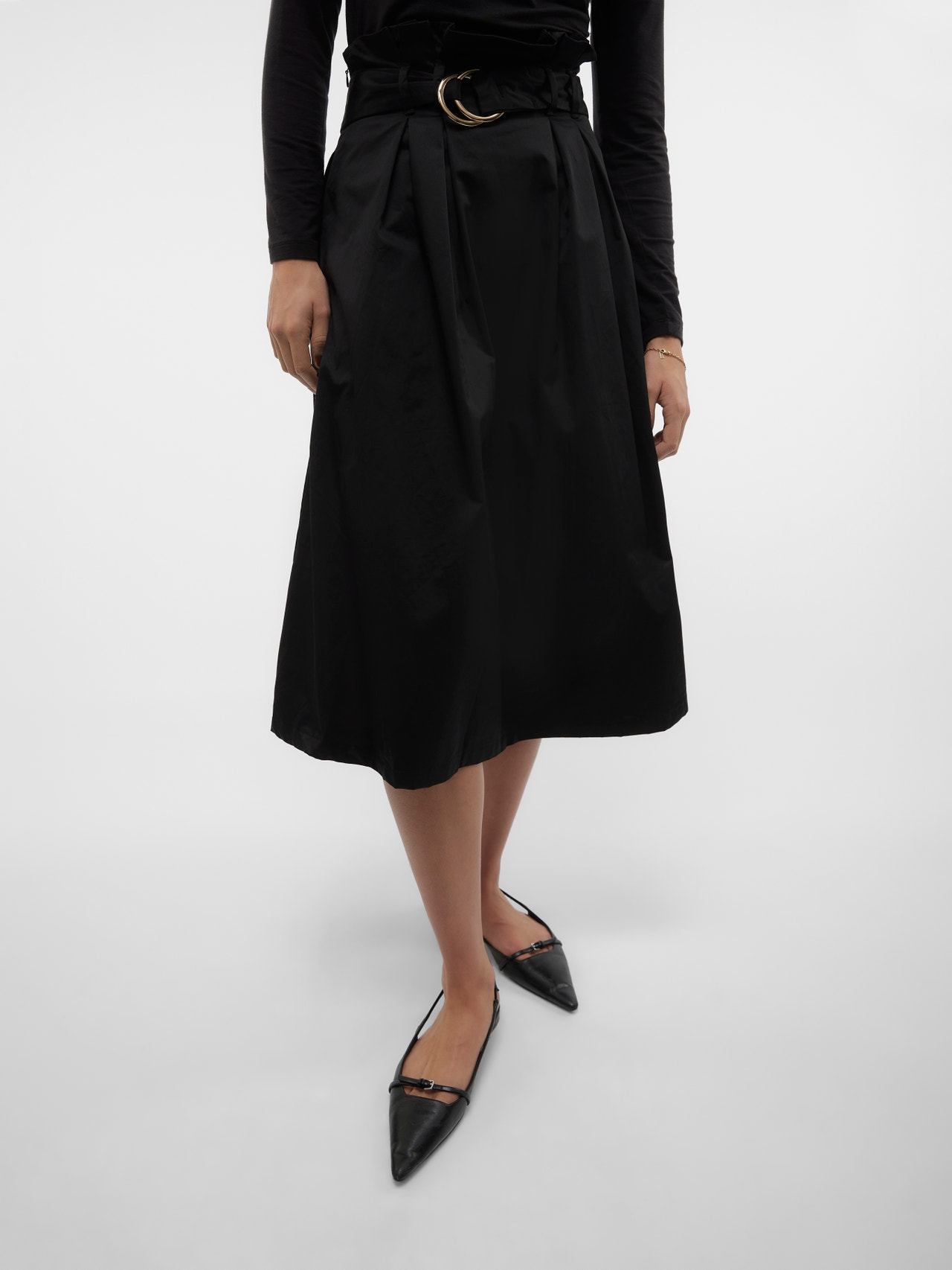 Vero Moda VMHAYA Lång kjol -Black - 10313558