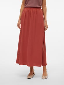 Vero Moda VMALVA Long Skirt -Marsala - 10313720