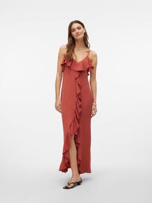 Vero Moda VMALVA Lange jurk -Marsala - 10313723