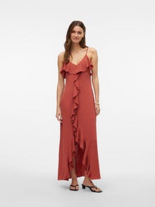 Vero Moda VMALVA Lange jurk -Marsala - 10313723