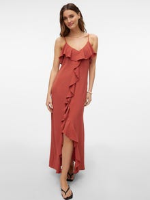 Vero Moda VMALVA Lange jurk -Marsala - 10313723