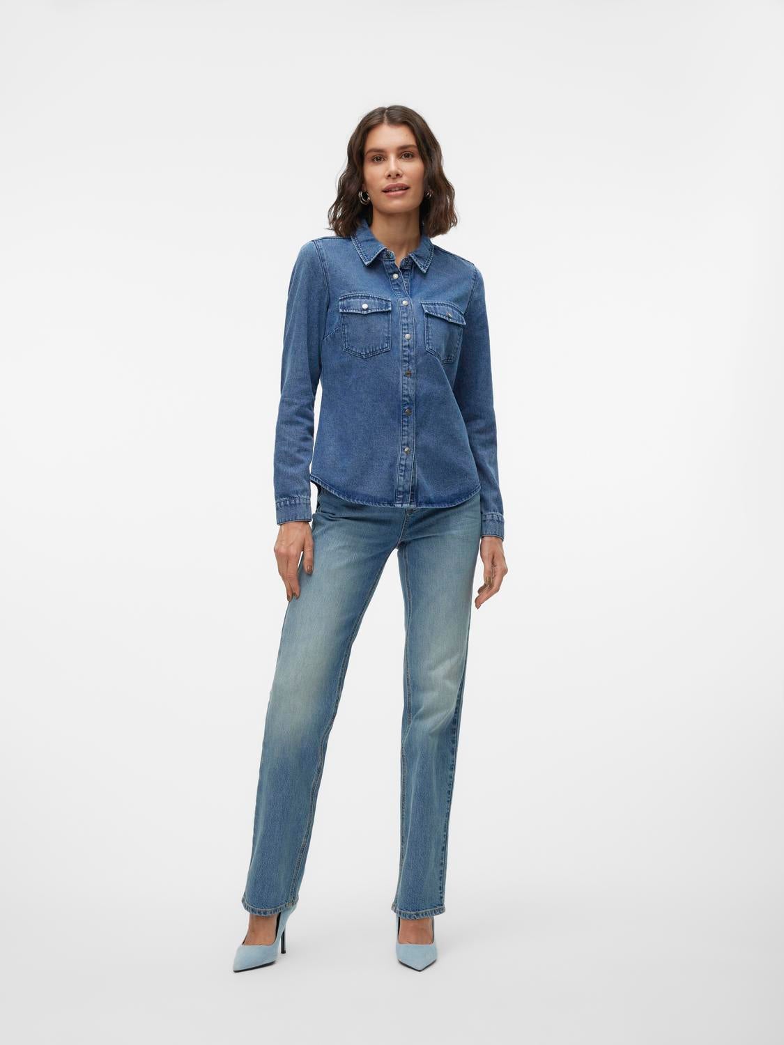 VMJENNIE Denim overhemd