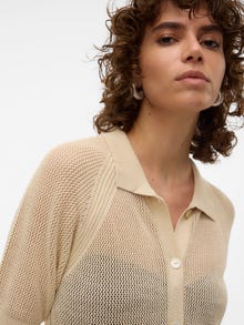 Vero Moda VMLEXSUNMESH Pullover -Oatmeal - 10313741