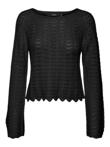 Vero Moda VMAMBER Sweter -Black - 10313744