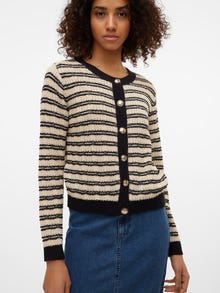 Vero Moda VMCHARLOT Stickad kofta -Black - 10313747