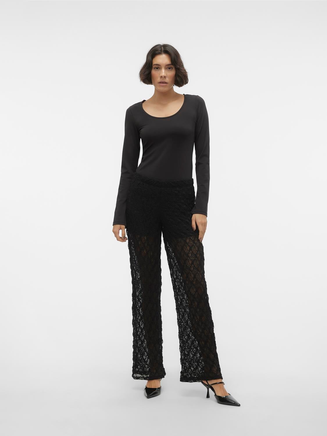 Vero moda discount pantalon taille haute