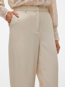 Vero Moda VMDINNA Hög midja Byxor -Oatmeal - 10313928
