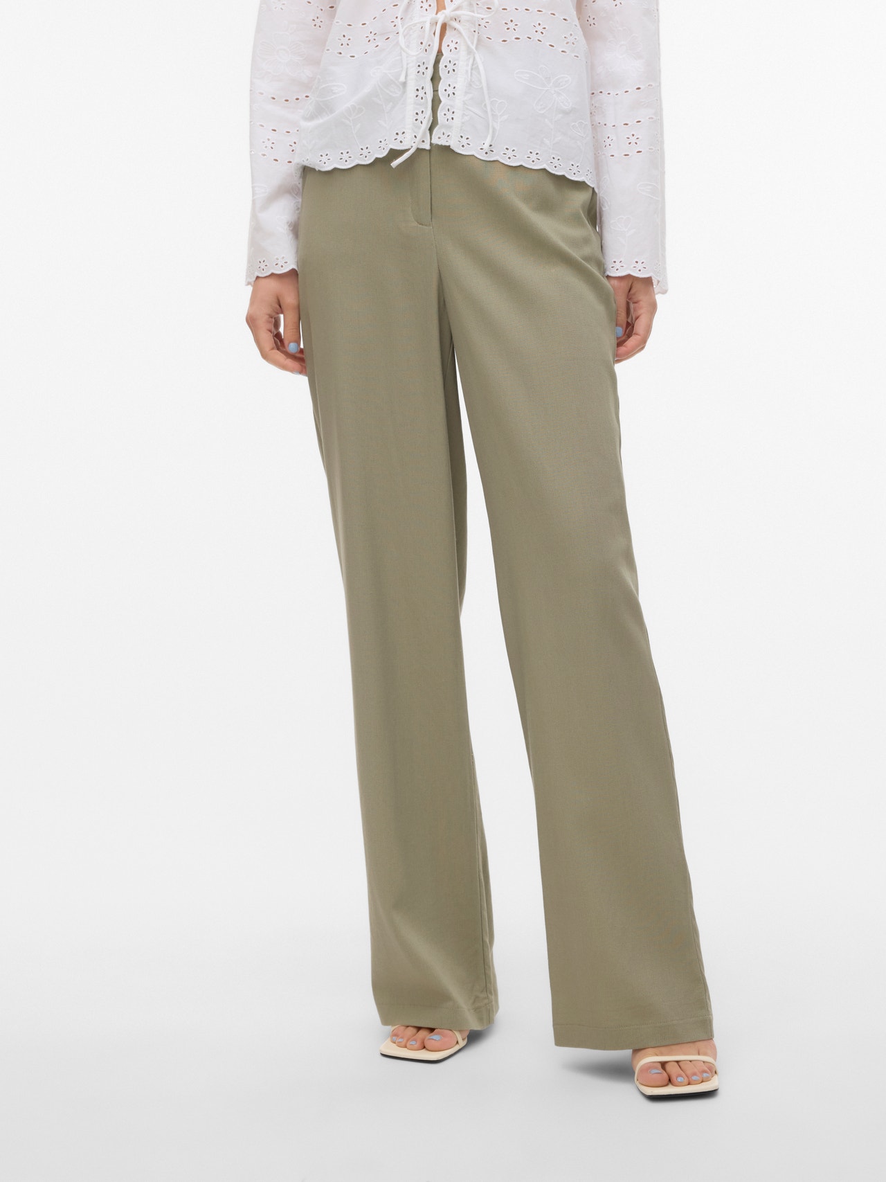 Vero Moda VMDINNA High waist Trousers -Laurel Oak - 10313928